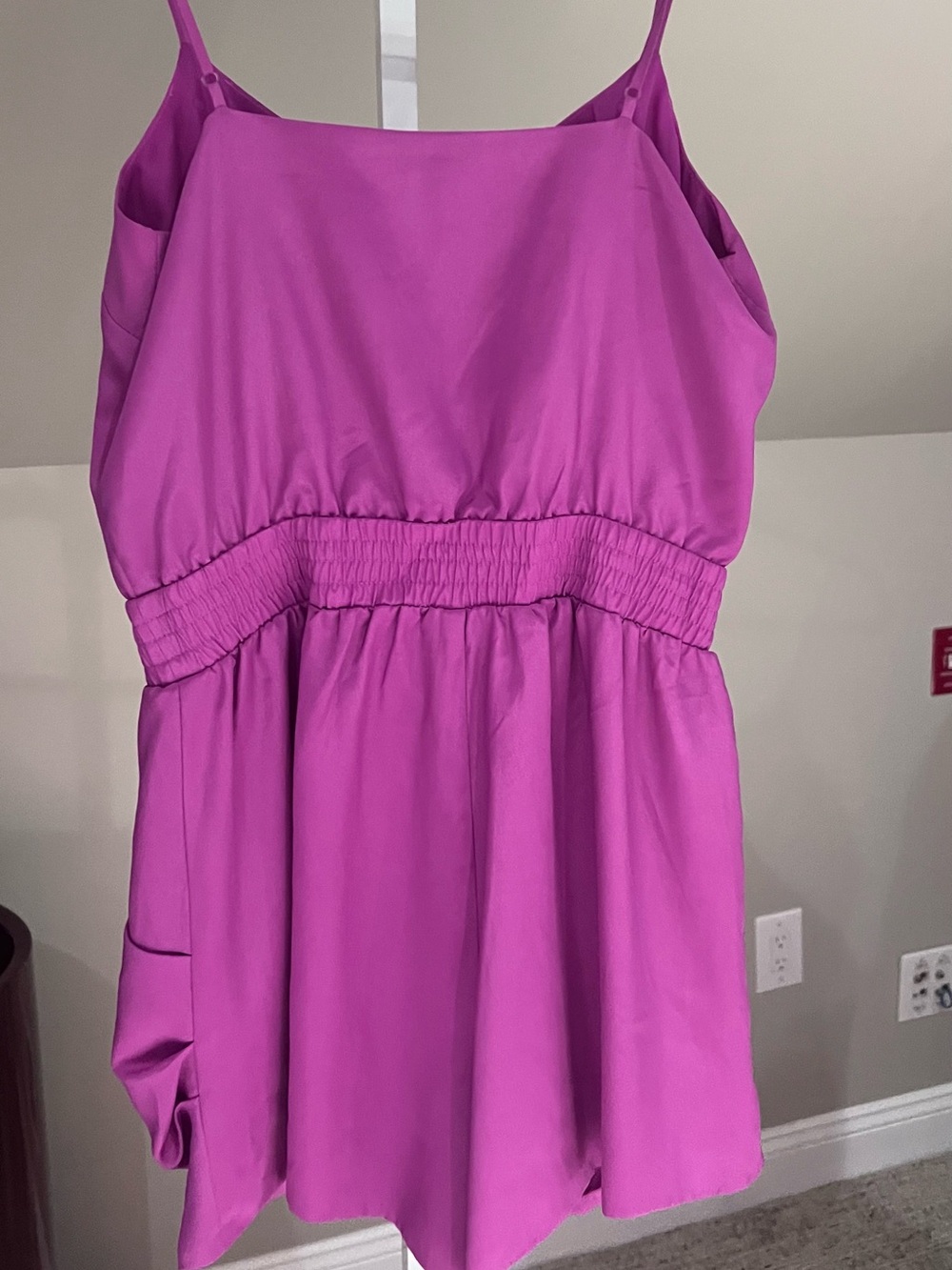 Bar III Bright Fuchsia Romper